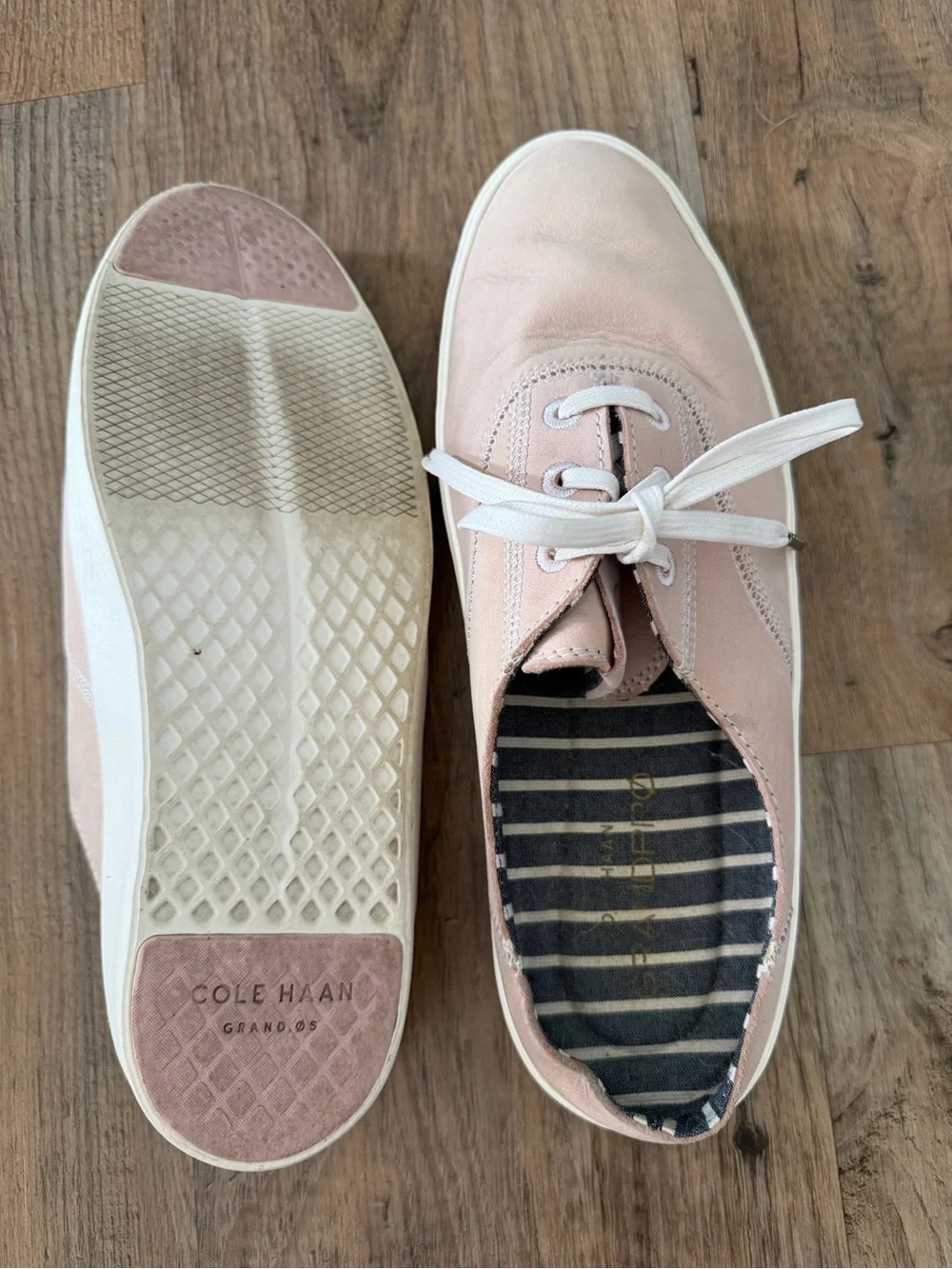 Cole Haan Blush Pink Leather Sneakers